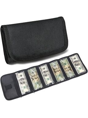 VOCHIC Money Organizer, Money Wallet For Cash With 6 Pocket Money Bags 2122/bb9-